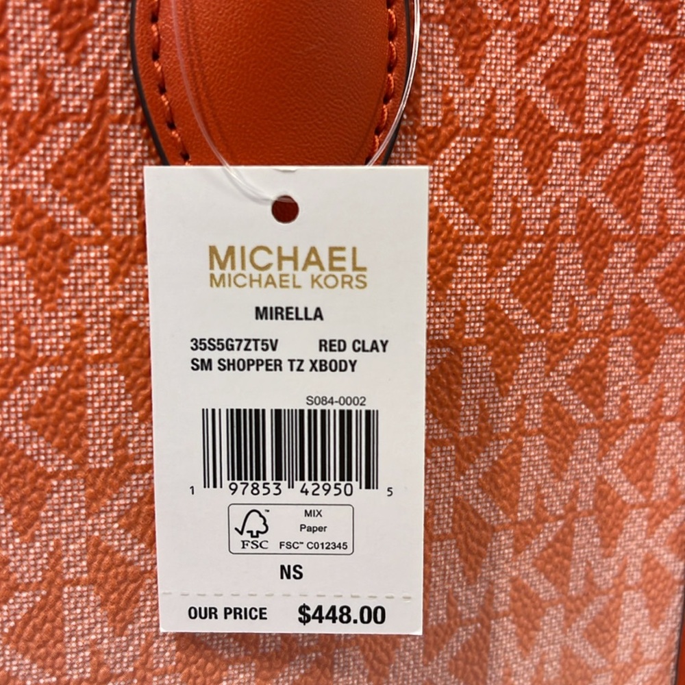Michael Kors Mirella Small Ombré Signature Logo Crossbody Bag
Red Clay 
NWT - Picture 7 of 16